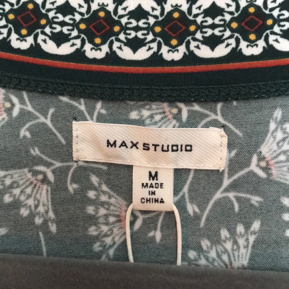 NWT Max Studio Printed 3/4 Sleeve Jersey Dress M - Picture 7 of 7